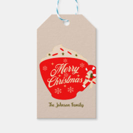 Frohe Weihnachts heiße Schokolade Tan Geschenkanhänger
