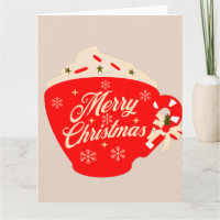 Frohe Weihnachts heiße Schokolade Tan Snowflake