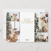 Frohe Weihnachts Herz Foto Collage Feiertagskarte (Rückseite)