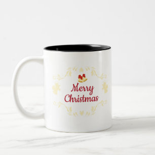 Frohe Weihnachts-Hintergrund Kaffee Tasse Tasse