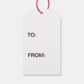 Frohe Weihnachts-Hirsch-Geschenk-Tag Geschenkanhänger (Rückseite)