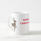 Frohe Weihnachts-Hirsch-Tasse Kaffeetasse (Vorderseite Links)