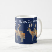 Frohe Weihnachts-Hirsch-Tasse Kaffeetasse (VorderseiteRechts)