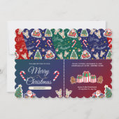 Frohe Weihnachts-HOHOHO Custom Landscape Einladung (Vorderseite)