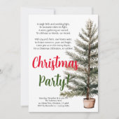 Frohe Weihnachts-Holiday Gedicht Party Einladung (Vorderseite)
