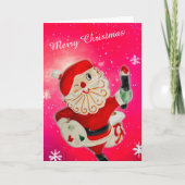 Frohe Weihnachts-Holt-Howard-Malerin Santa Card MC Karte (Vorderseite)