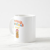 Frohe Weihnachts-Honey-Bär niedlich und präsentier Kaffeetasse (Vorderseite Links)