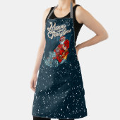 Frohe Weihnachts Hotrod Funny Car Santa Claus Schürze (InSitu)