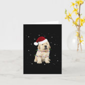 Frohe Weihnachts-Hund Xmas Tree Ugly Karte (Gelbe Blume)