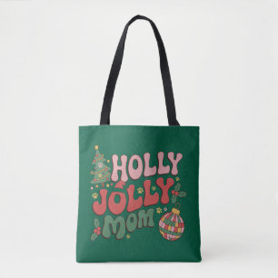 Frohe Weihnachts-Hundemutter Weihnachtsferien Haus Tasche