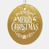 Frohe Weihnachts Husband Definition Gold Snowflake Keramik Ornament (Links)