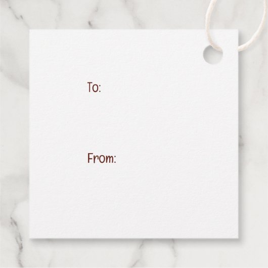 Frohe Weihnachts-Husky-Hunde Geschenkanhänger (Rückseite)