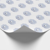 Frohe Weihnachts-Ice-Skate Snowflake-Design Geschenkpapier (Ecke)