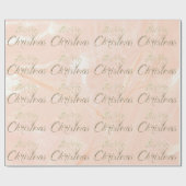 Frohe Weihnachts-Imitate Gold Glitzer Script Silk Geschenkpapier (Flach)