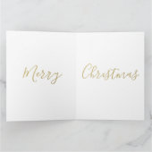 Frohe Weihnachts-Imitate goldene Sterne Weihnachts Karte (Innenseite)