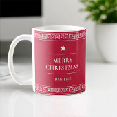 Frohe Weihnachts-Individuelle Name Elegant Stilvol Kaffeetasse