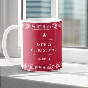 Frohe Weihnachts-Individuelle Name Elegant Stilvol Kaffeetasse