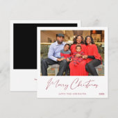 Frohe Weihnachts-Instant-Foto 1-2 Fotokarte (Vorne/Hinten)