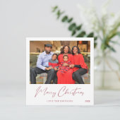 Frohe Weihnachts-Instant-Foto 1-2 Fotokarte (Stehend Vorderseite)