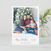 Frohe Weihnachts Instant Foto Minimalistisch - Ver (Stehend Vorderseite)