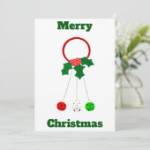 Frohe Weihnachts Jingle Bells Card Einladung (Stehend Vorderseite)