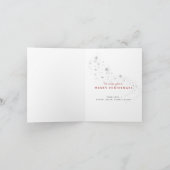 Frohe Weihnachts Joy Foto Snowflakes Weihnachtskar (Innenseite)