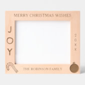 Frohe Weihnachts Joy Name 10 x 8 Foto Geätzte Rahmen (Vorderseite)