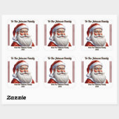 Frohe Weihnachts-Joyful-Sticker Quadratischer Aufkleber (Blatt)