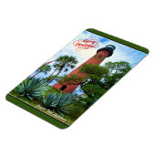 Frohe Weihnachts Jupiter Inlet Lighthouse Florida Magnet (Linke Seite)