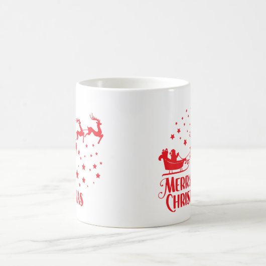 Frohe Weihnachts-Kaffee-Tasse - Festivals Red Desi Kaffeetasse (Mittel)