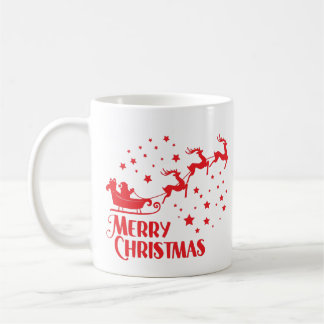 Frohe Weihnachts-Kaffee-Tasse - Festivals Red Desi Kaffeetasse