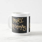 Frohe Weihnachts-Kaffee-Tasse Kaffeetasse (Vorderseite Links)