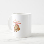 Frohe Weihnachts-Kaffee-Tasse Kaffeetasse (Vorderseite Links)