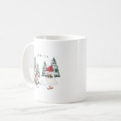 Frohe Weihnachts-Kaffee-Tasse Personalisierte Gesc Kaffeetasse (Vorderseite Links)