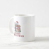 Frohe Weihnachts-Kaffee-Tasse Personalisierte Gesc Kaffeetasse (Vorderseite Links)