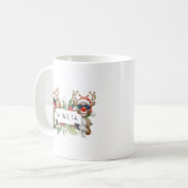 Frohe Weihnachts-Kaffee-Tasse Personalisierte Gesc Kaffeetasse (Vorderseite Links)