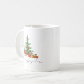 Frohe Weihnachts-Kaffee-Tasse Personalisierte Gesc Kaffeetasse (Vorderseite Links)