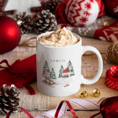 Frohe Weihnachts-Kaffee-Tasse Personalisierte Gesc Kaffeetasse