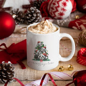 Frohe Weihnachts-Kaffee-Tasse Personalisierte Gesc Kaffeetasse