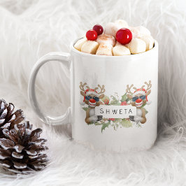 Frohe Weihnachts-Kaffee-Tasse Personalisierte Gesc Kaffeetasse