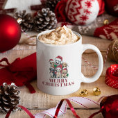 Frohe Weihnachts-Kaffee-Tasse Personalisierte Gesc Kaffeetasse
