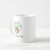 Frohe Weihnachts-Kaffee-Tasse Personalisierte Gesc Kaffeetasse (Vorderseite Links)