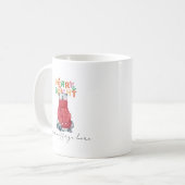 Frohe Weihnachts-Kaffee-Tasse Personalisierte Gesc Kaffeetasse (Vorderseite Links)