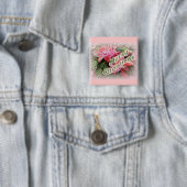 Frohe Weihnachts-Kaktus-Blume Button (Beispiel)