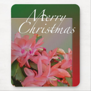 Frohe Weihnachts-Kaktus-Blume Mousepad