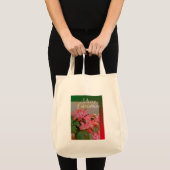 Frohe Weihnachts-Kaktus-Blume Tragetasche (Vorderseite (Produkt))