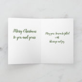 Frohe Weihnachts-Kaktus Grußkarte Feiertagskarte (Innenseite)