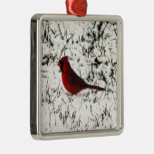 Frohe Weihnachts-Kardinal Ornament Aus Metall (Rechts)