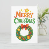 Frohe Weihnachts-Karten-Einladung Einladung (Stehend Vorderseite)