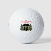 Frohe Weihnachts-Keramik Golfball (Vorderseite)